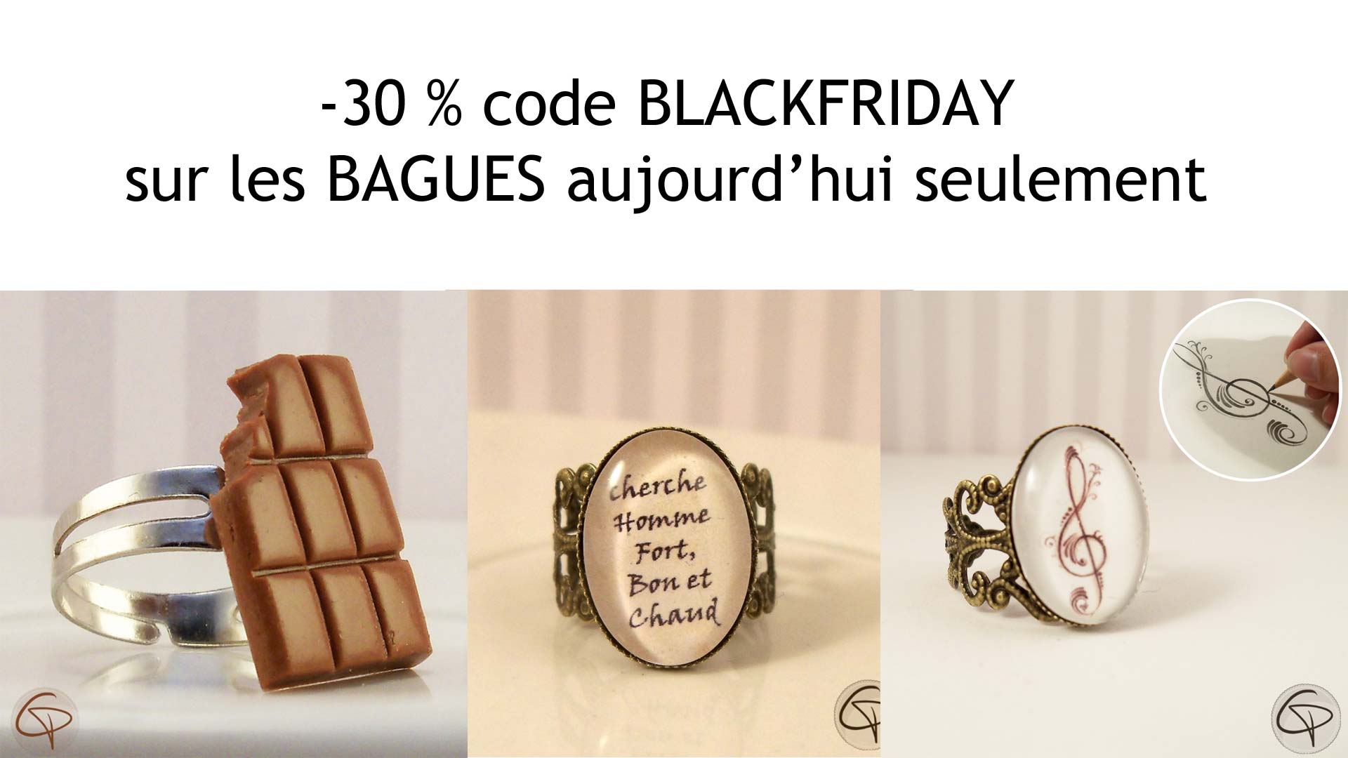 code promo exceptionnel -30% sur les bagues
