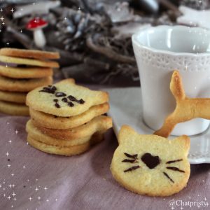 Bredele biscuits de Noël en forme de chat